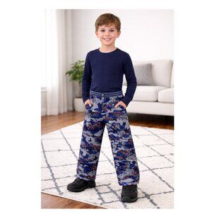 Boden Camouflage Star Print Snow Pants size 8-9y